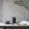 Blue Stoneware Coffee Cup and Saucer, Handmade in the UK