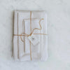 Organic White Waffle Weave Towels, Handmade In The UK